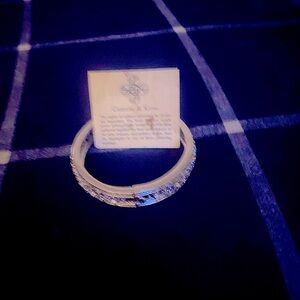 Camrose&kross jfk bangle crystal Sterling silver